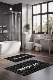 Mijölnir Juego de 2 Alfombrillas de Baño Multicolor CT-5283